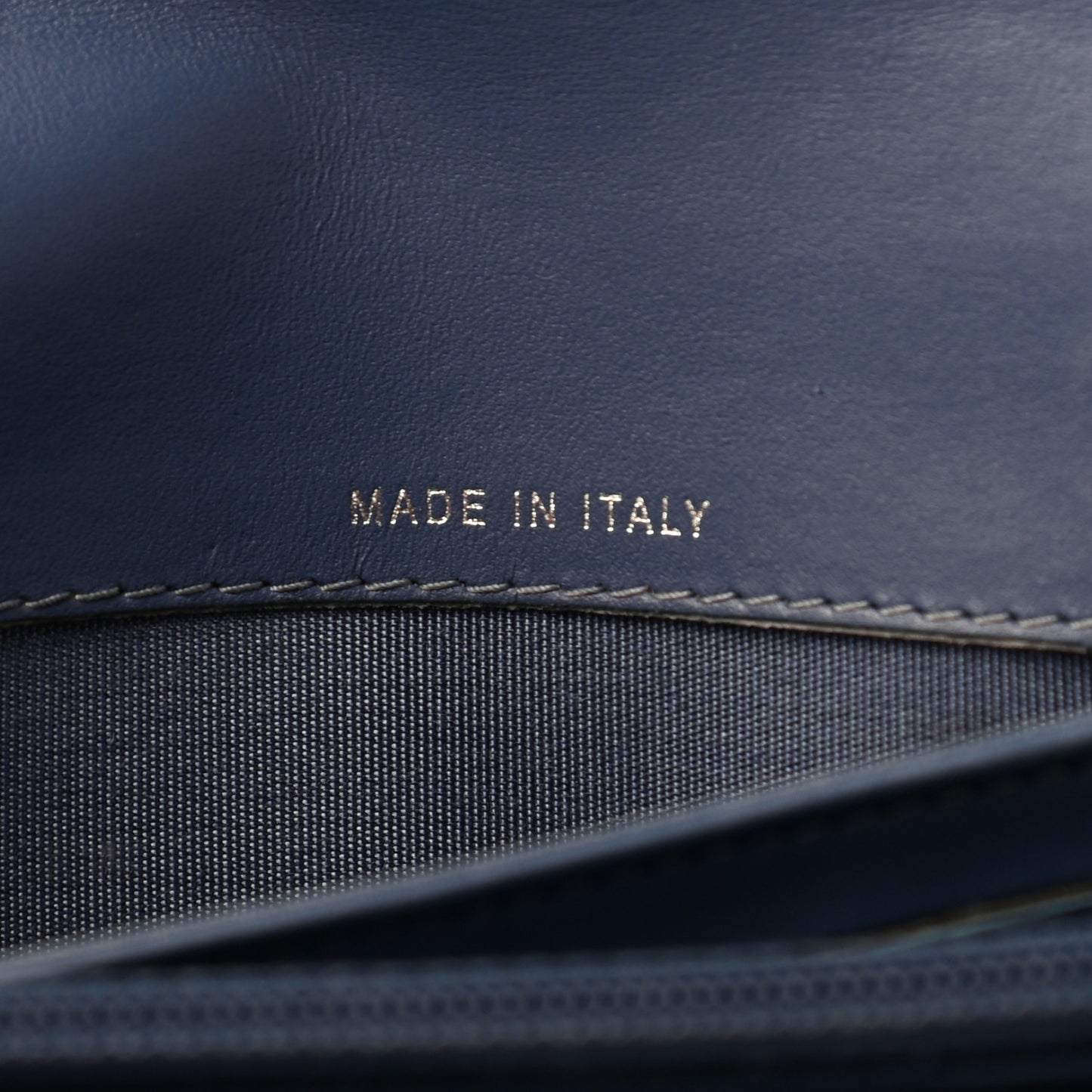 Canvas Deauville Flap Wallet Blue