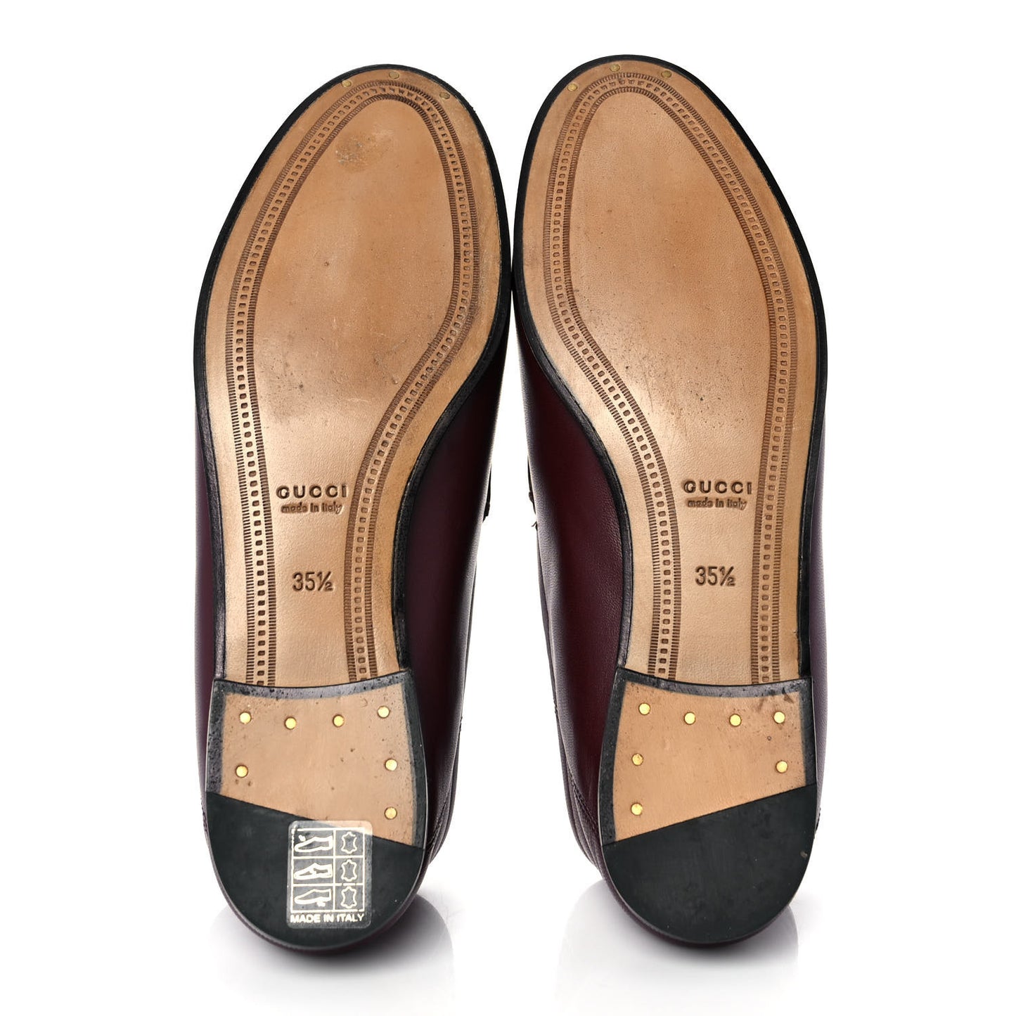 Lambskin Womens Brixton Horsebit Loafers 35.5 Vintage Bordeaux