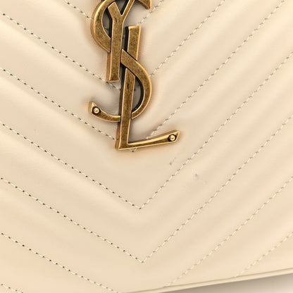 Saint Laurent Calfskin Matelasse Monogram Lou Camera Bag Crema Soft 11 of 12