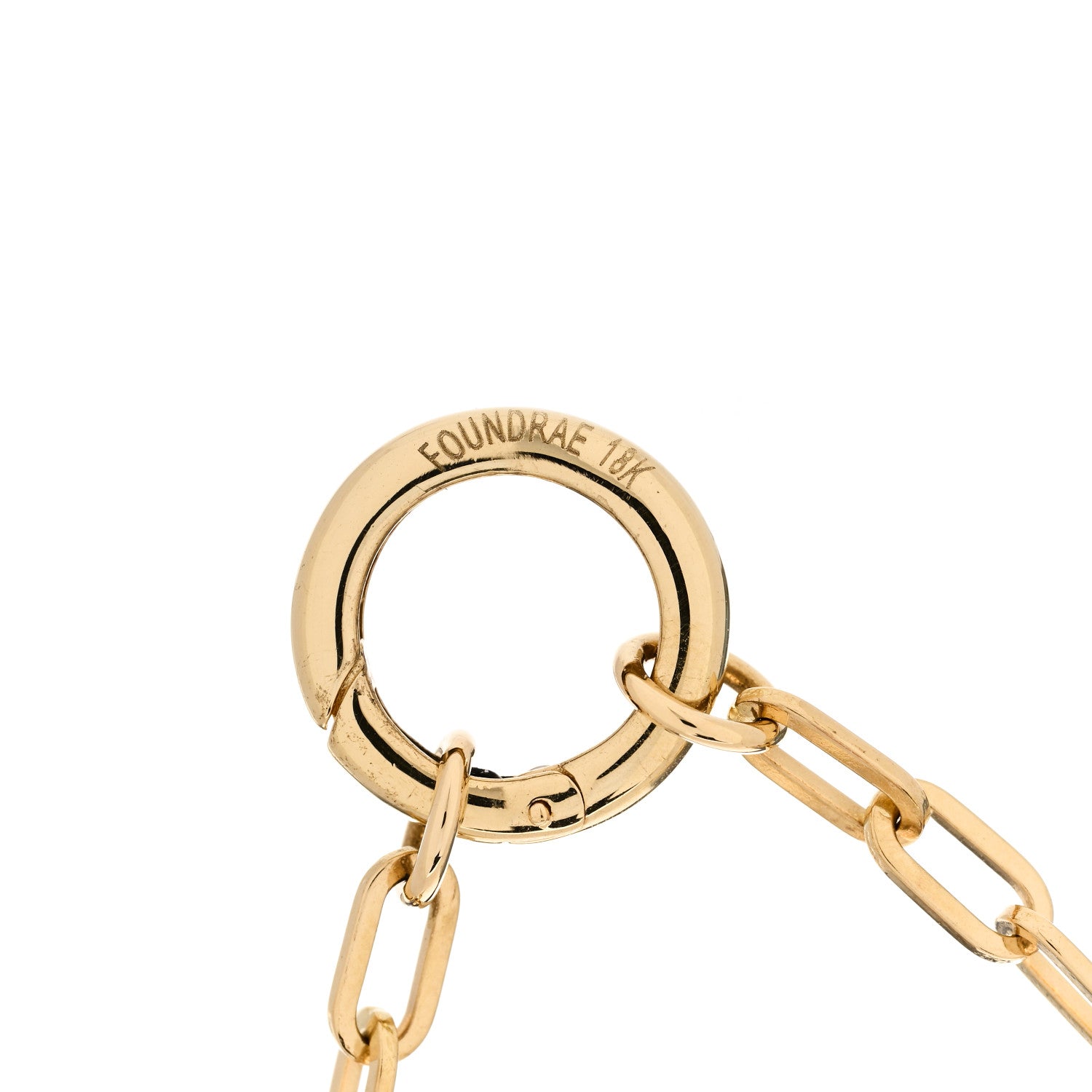 Foundrae 18K Yellow Gold Refined Open Clip Chain Necklace 3 of 4