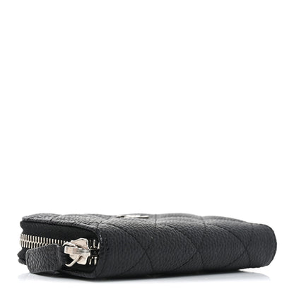 Chanel Caviar Quilted Zip Coin Purse Black 4 of 8