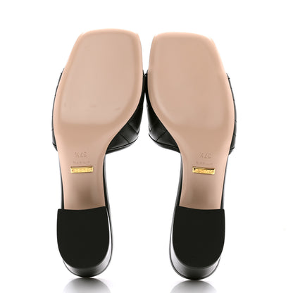 Gucci Nappa Matelasse GG Marmont 55mm Slide Sandals 37.5 Black 5 of 9
