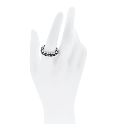 Chrome Hearts Sterling Silver CH Plus Punk Band Ring 60 9 2 of 5
