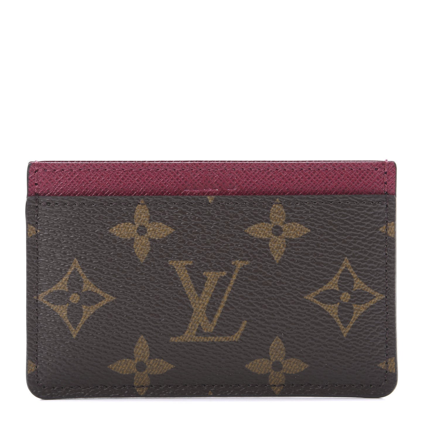 Monogram Card Holder Fuchsia