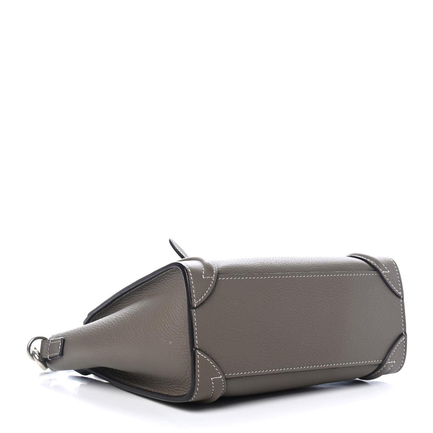 Celine Drummed Calfskin Nano Luggage Souris 3 of 4