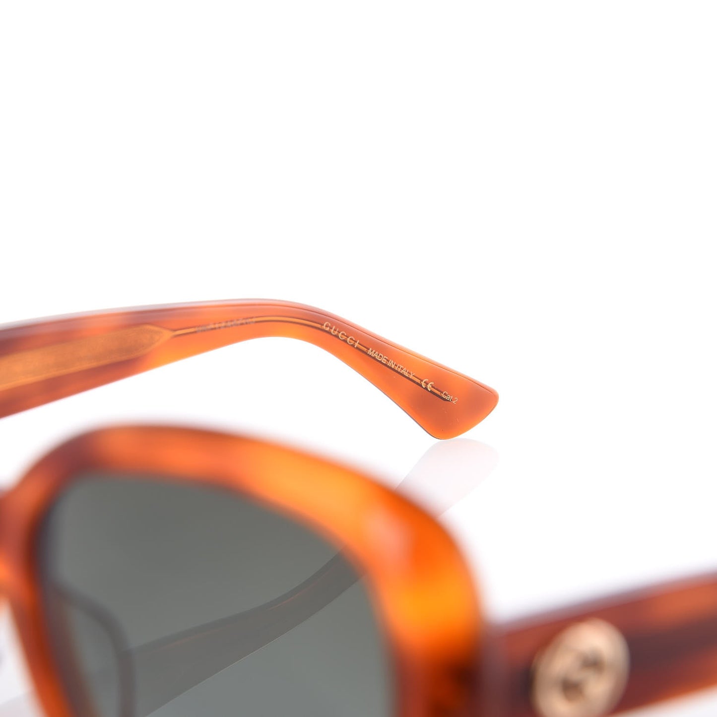 Round Sunglasses GG0140SA Avana Green