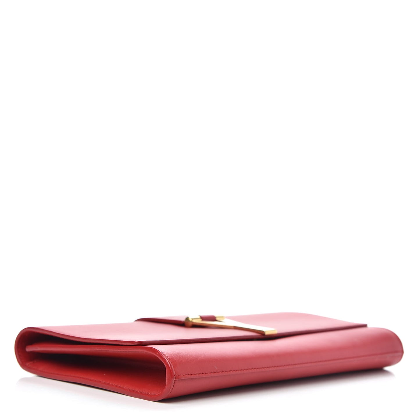 Calfskin Classic Y Ligne Clutch Red
