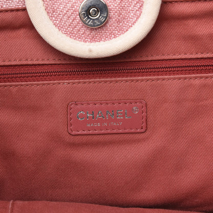 Chanel Canvas Medium Deauville Tote Pink 6 of 15