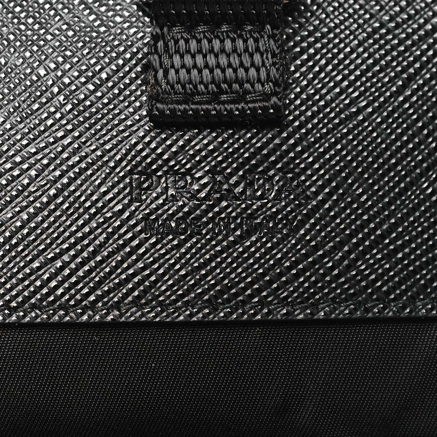Re-Nylon Saffiano Smartphone Case Crossbody Black