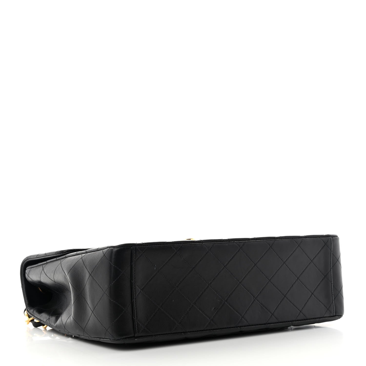 Chanel Lambskin Quilted XL Jumbo Single Flap Black 4 of 17