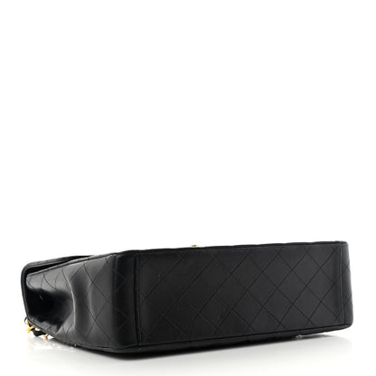 Chanel Lambskin Quilted XL Jumbo Single Flap Black 4 of 17