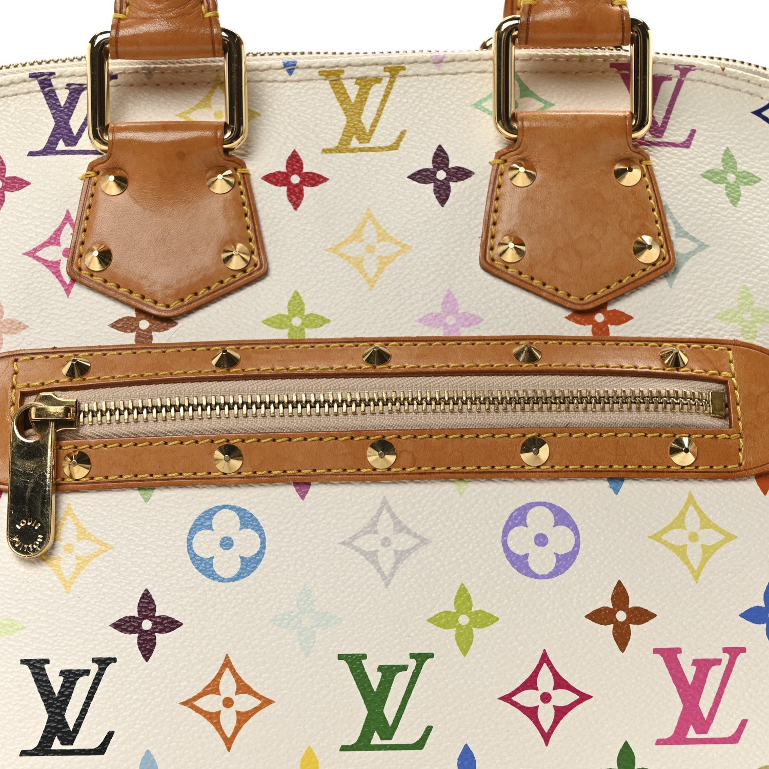 Louis Vuitton Monogram Multicolor Alma White 7 of 9