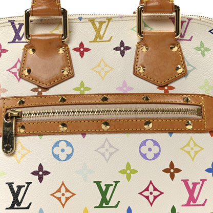 Louis Vuitton Monogram Multicolor Alma White 7 of 9