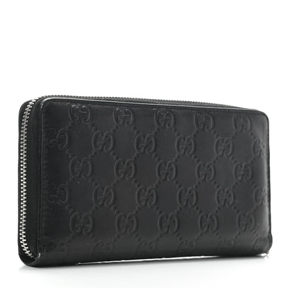 Gucci Guccissima Twins Zip Around Wallet Black 3 of 8