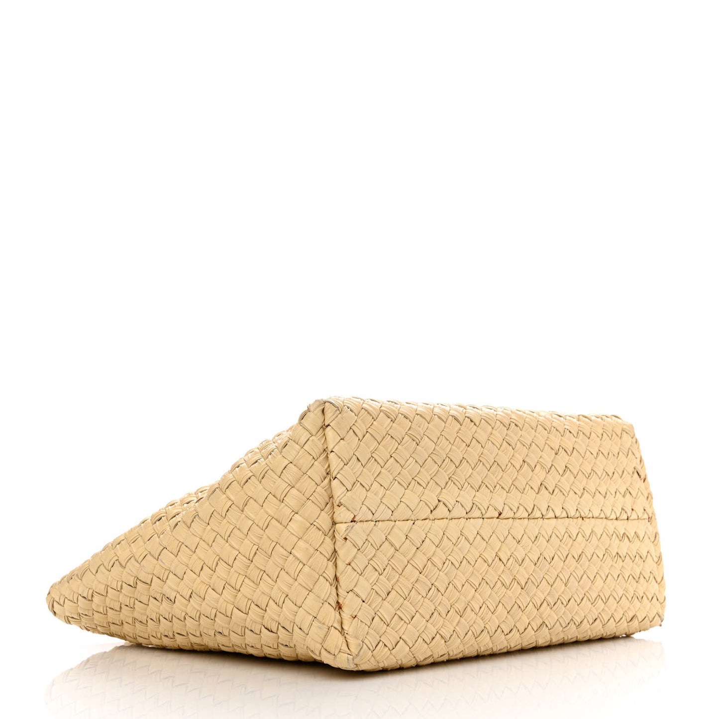 Nappa Intrecciato Mini Cabat Paille