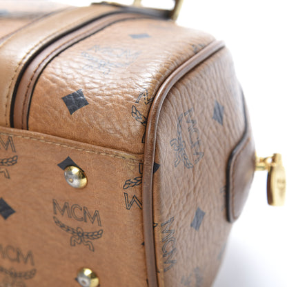 MCM Visetos Boston Bag Cognac 11 of 19