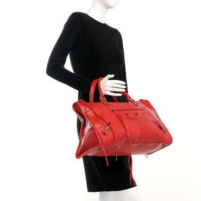 Balenciaga Agneau Classic Hardware Work Rouge Coquelicot 2 of 7