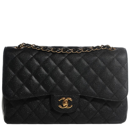 Chanel Caviar Quilted Jumbo Double Flap Black 1 of 9