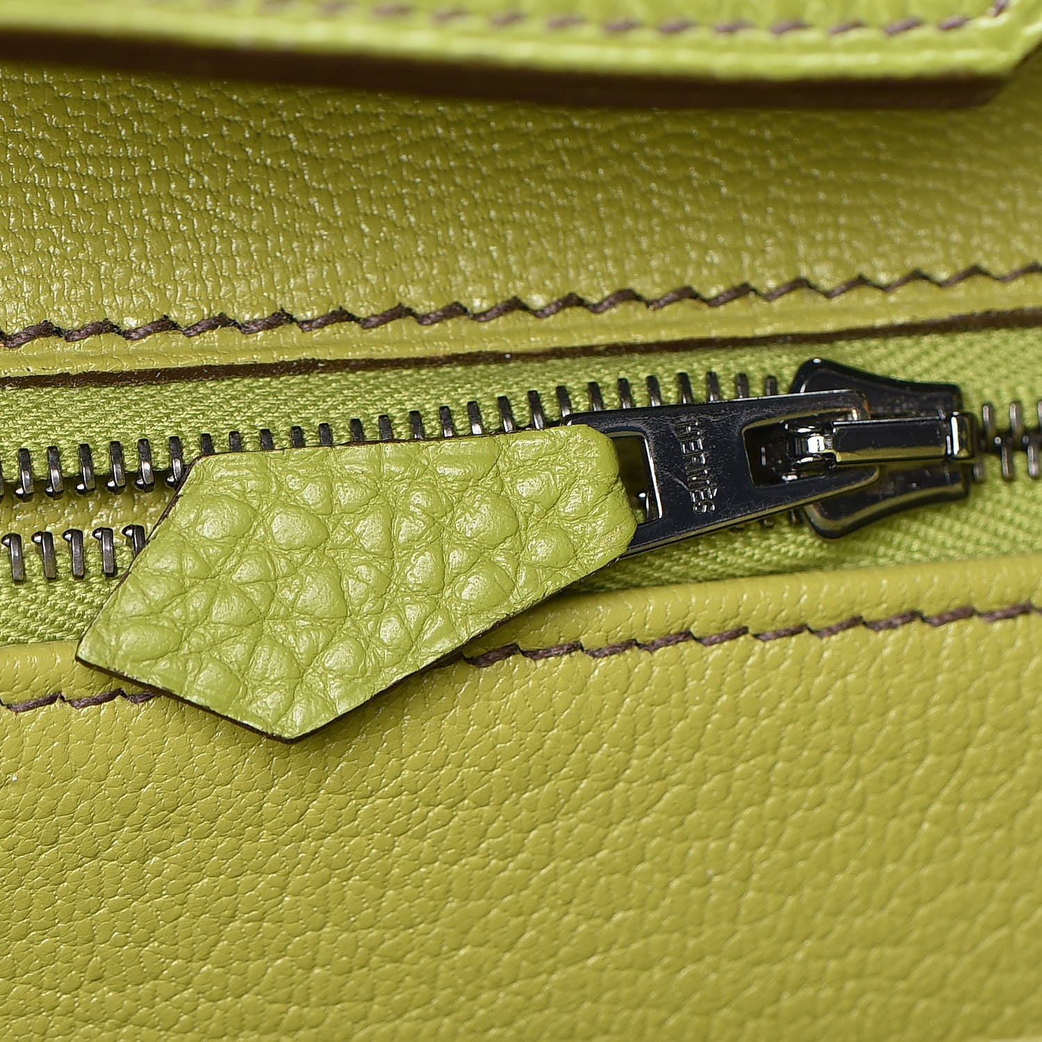 Hermes Togo Birkin 35 Vert Anis 17 of 37