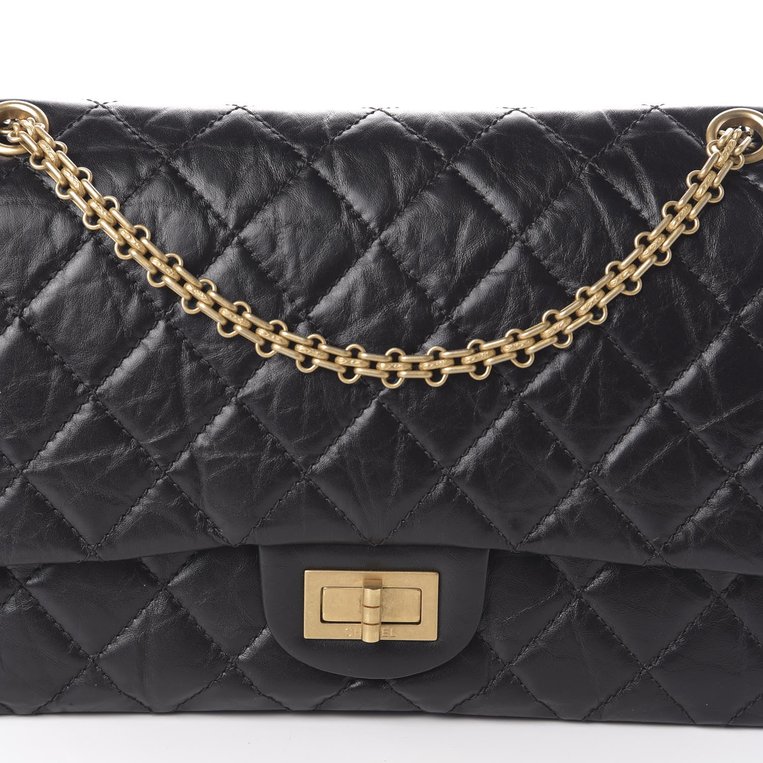Chanel Aged Calfskin Quilted 2.55 Reissue 227 Flap Black 8 of 10