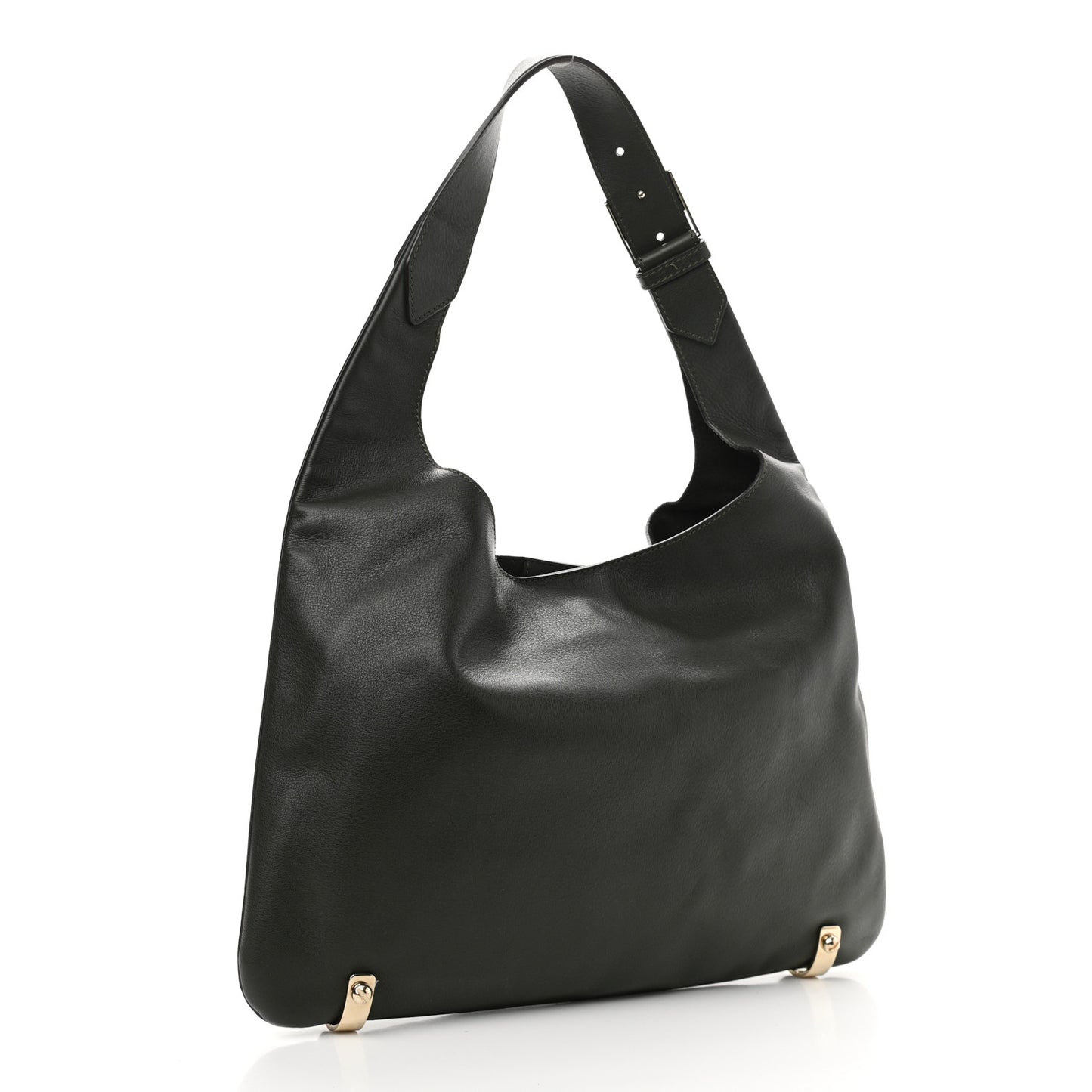 Calfskin HDG Small Hobo Dark Green