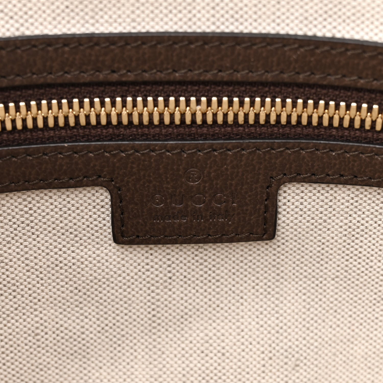 Gucci Monogram Jumbo GG Textured Dollar Calfskin Web Wristlet Messenger Bag Camel Ebony New Acero 6 of 14