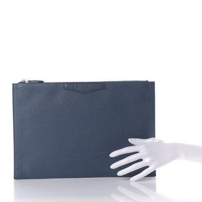 Givenchy Sugar Goatskin Medium Antigona Pouch Mineral Blue 2 of 8