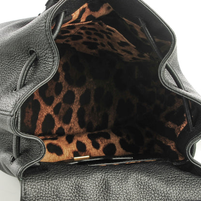 Dolce & Gabbana Pebbled Calfskin Sicily Backpack Black 5 of 6