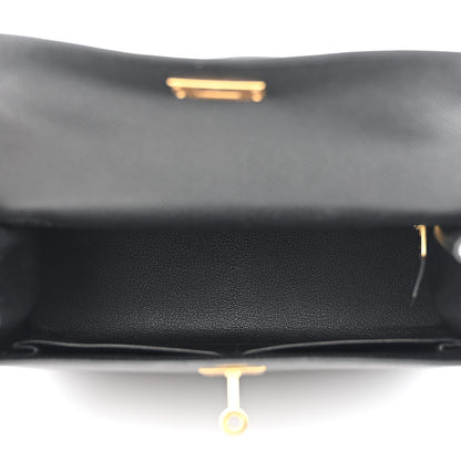 Hermes Epsom Kelly Sellier 28 Black 5 of 11