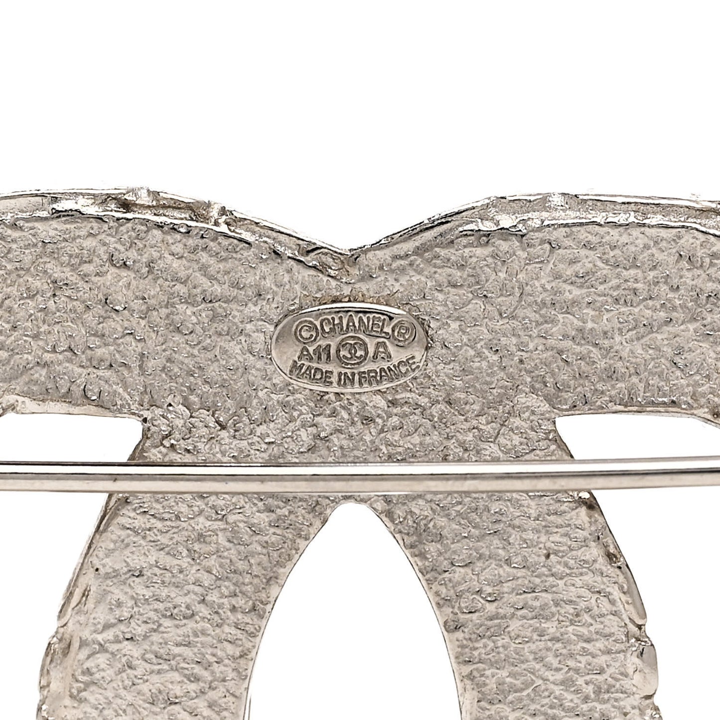 Crystal CC Brooch Silver