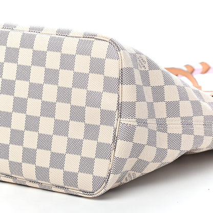 Louis Vuitton Damier Azur Braided Neverfull MM Pink 10 of 10