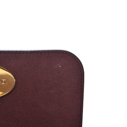 Mulberry Glossy Goatskin Small Lily Flap Oxblood 6 of 13