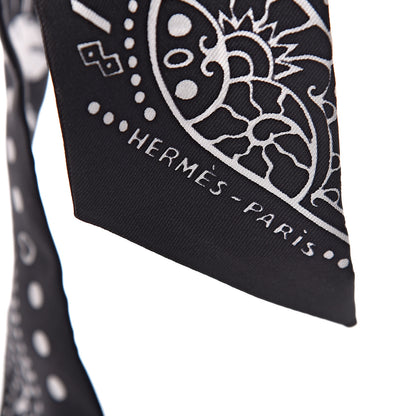 Hermes Silk Entre Ciel Et Mer Twilly Black White 3 of 5