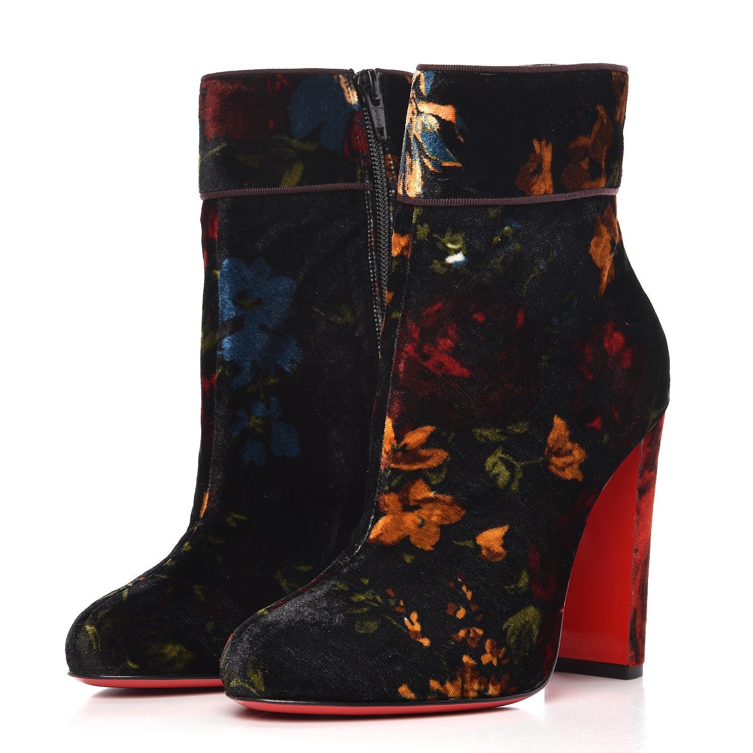 Christian Louboutin Veau Velours Moulamax 100 Booties 38 Black 3 of 9