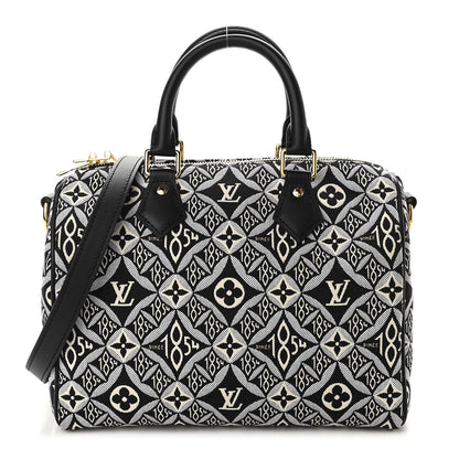 Louis Vuitton Jacquard Since 1854 Speedy Bandouliere 25 Grey 1 of 9