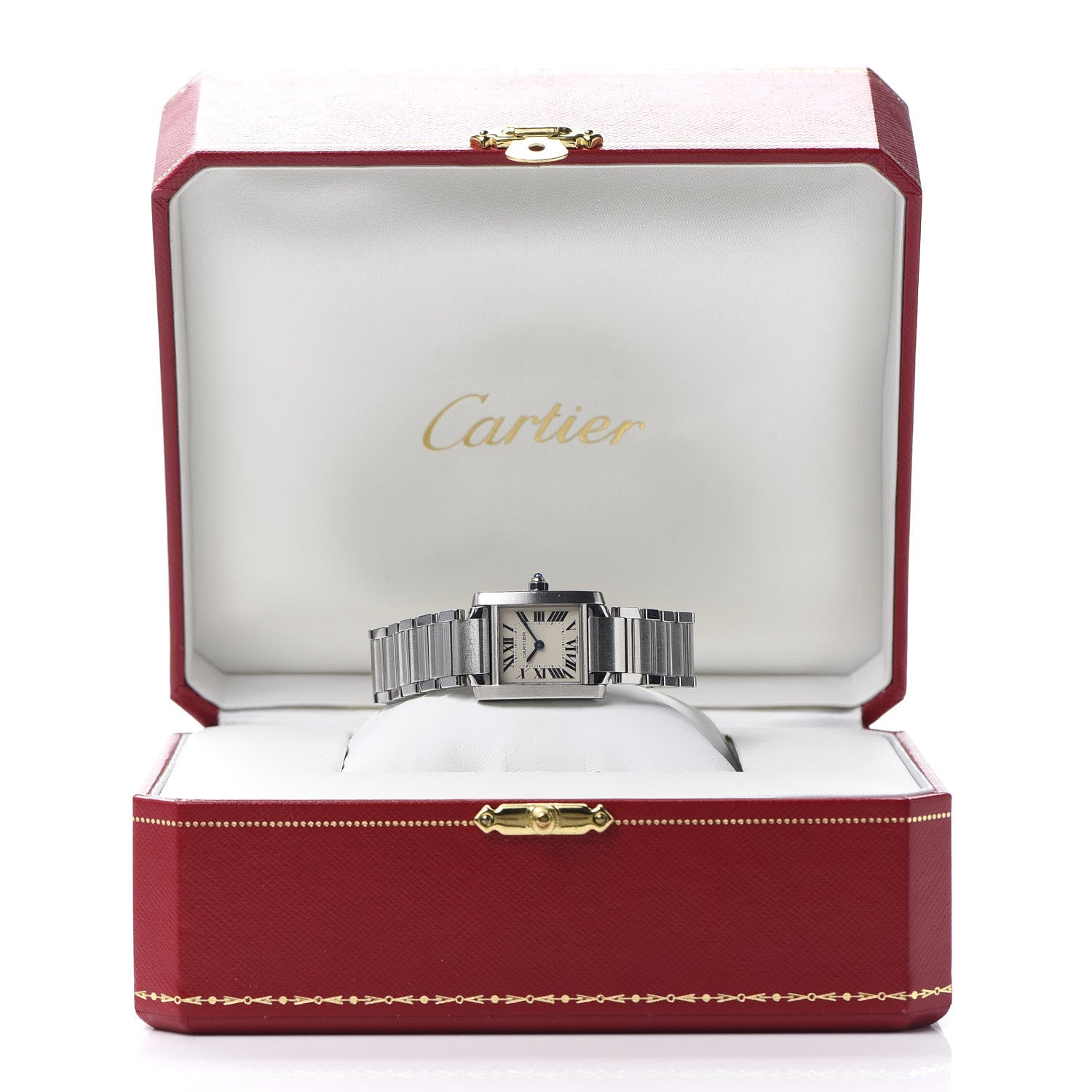 Cartier Stainless Steel 20mm Tank Francaise Quartz Watch 6 of 6