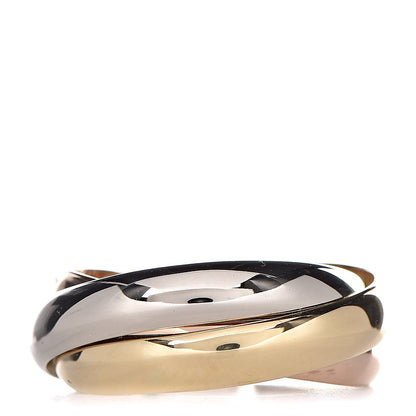 Cartier 18K Pink Yellow White Gold Classic Les Must De Trinity Ring 50 5.25 3 of 5
