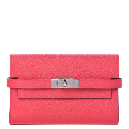 Hermes Epsom Medium Kelly Wallet Rose Extreme 1 of 8