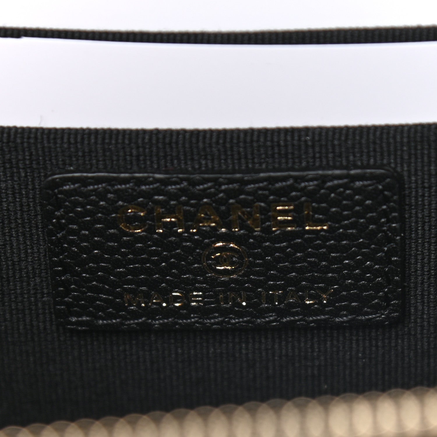 Chanel Caviar Quilted Small Tiny CC Vanity Case With Chain Black 6 of 10