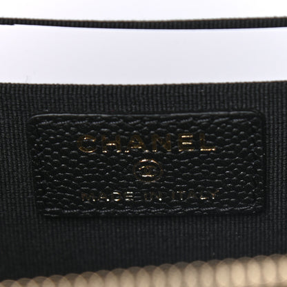 Chanel Caviar Quilted Small Tiny CC Vanity Case With Chain Black 6 of 10