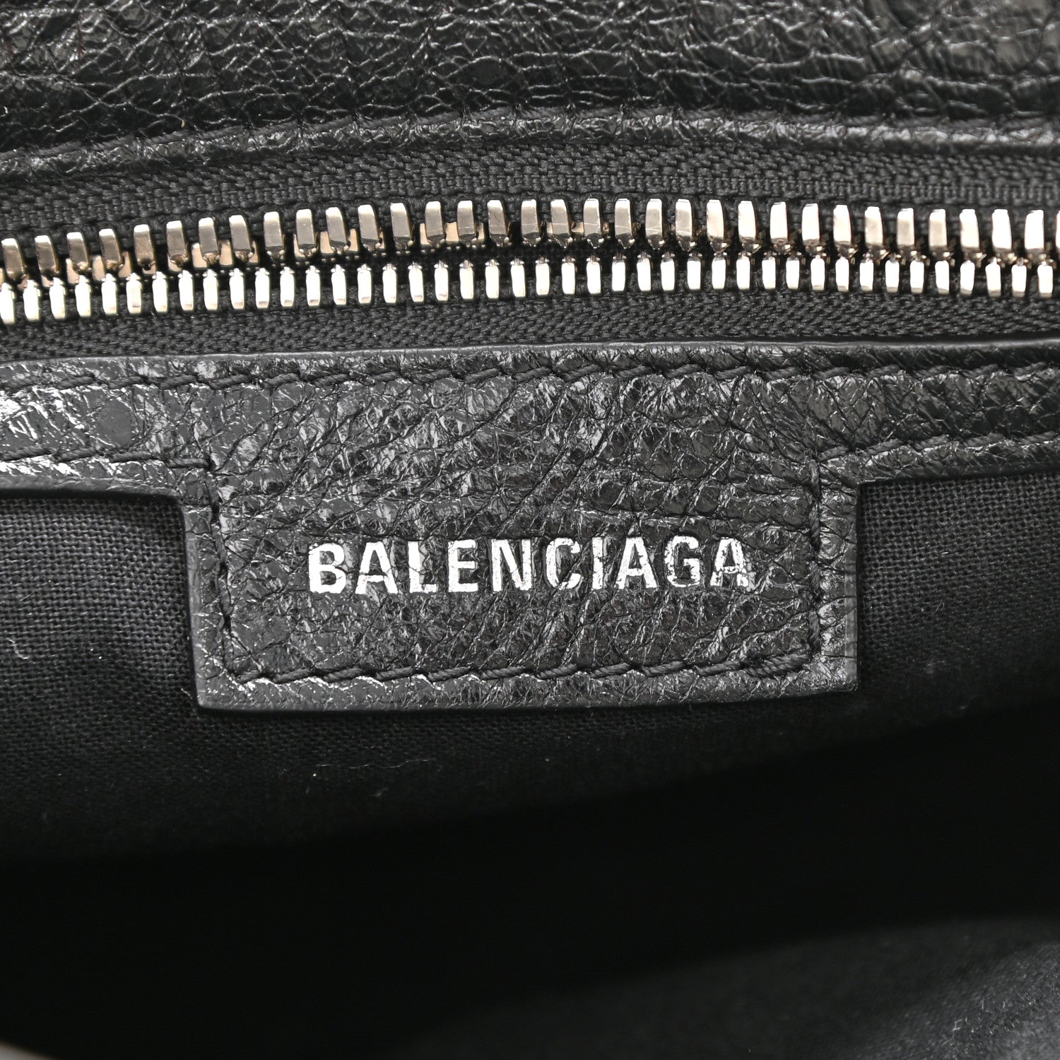 Balenciaga Agneau Arena Crystal Neo Cagole Handbag XS Black 6 of 11