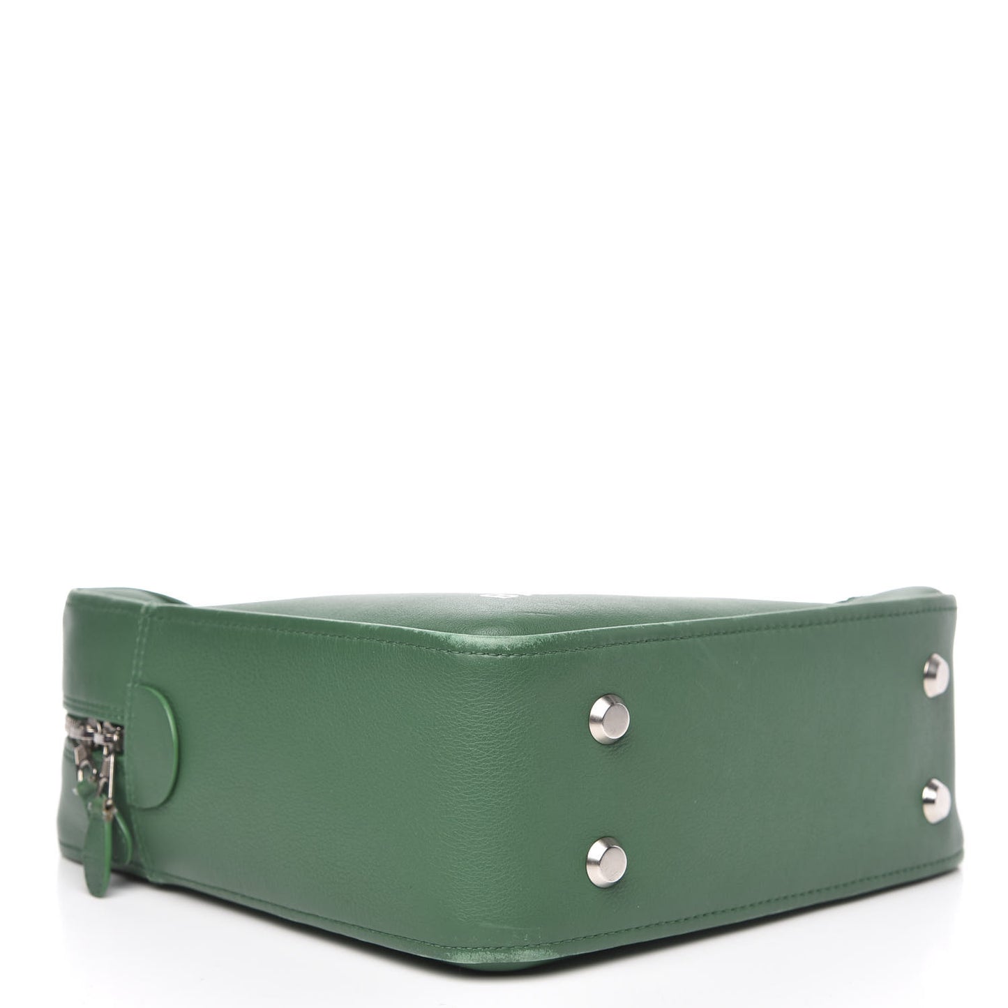 Shiny Day Calfskin S Triangle Duffle Vert Irlandais