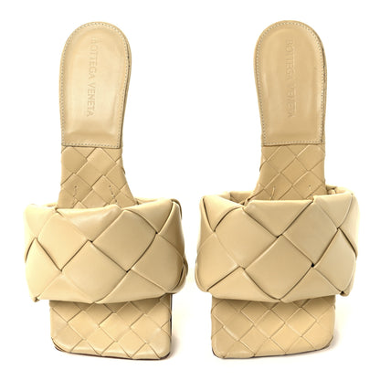 Bottega Veneta Nappa Maxi Intrecciato Lido Mule Sandals 37 Cane Sugar 5 of 9