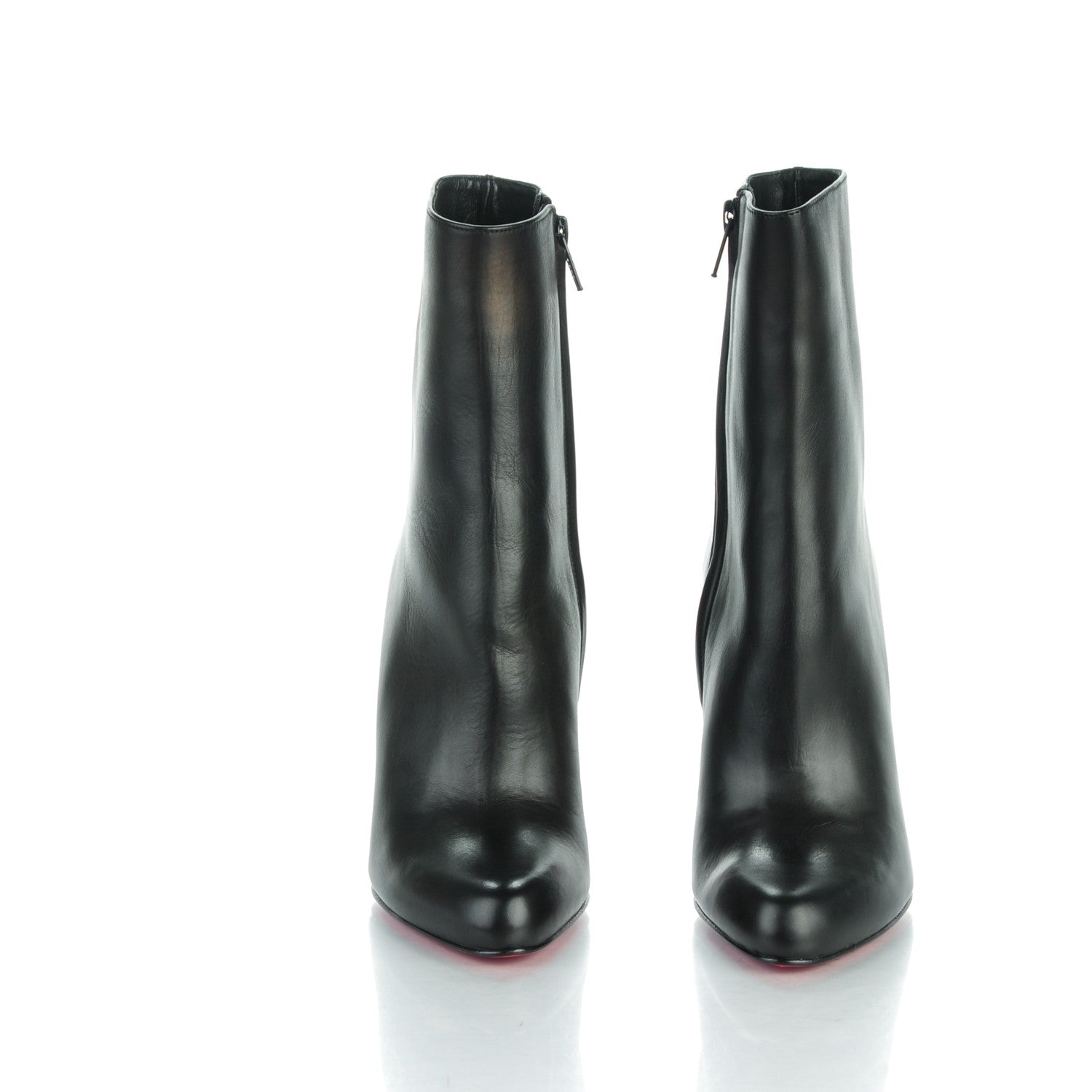 Christian Louboutin Calfskin 100 Paris Ankle Boots 36 Black 2 of 7