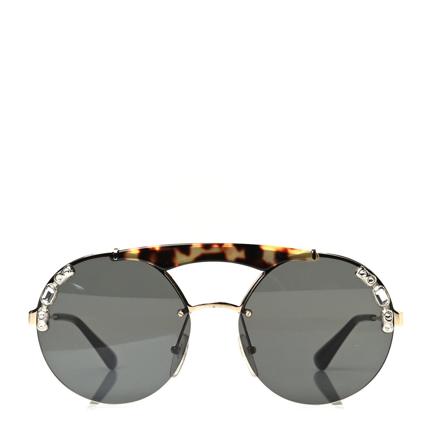 Crystal Ornate Sunglasses SPR52U Havana