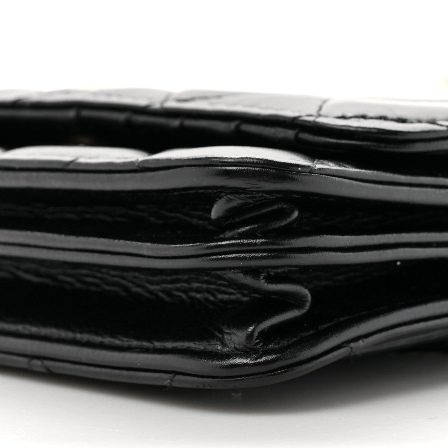 Chanel Calfskin Quilted Mini Maxi Pearls Wallet On Chain WOC Black 10 of 11