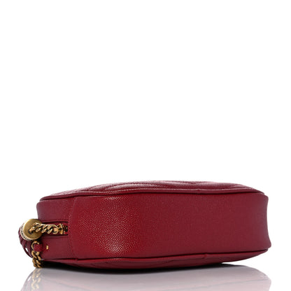 Saint Laurent Grain De Poudre Matelasse Monogram Mini Lou Camera Bag Opyum Red 4 of 10