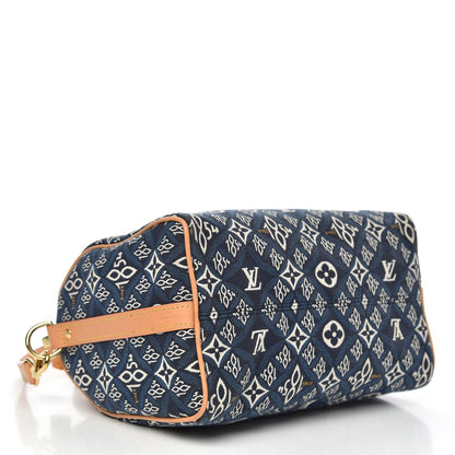Louis Vuitton Jacquard Since 1854 Speedy Bandouliere 25 Blue 4 of 11