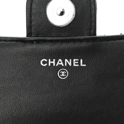 Chanel Jersey Fabric Quilted Foldable Tote With Chain Black Multicolor 10 of 19