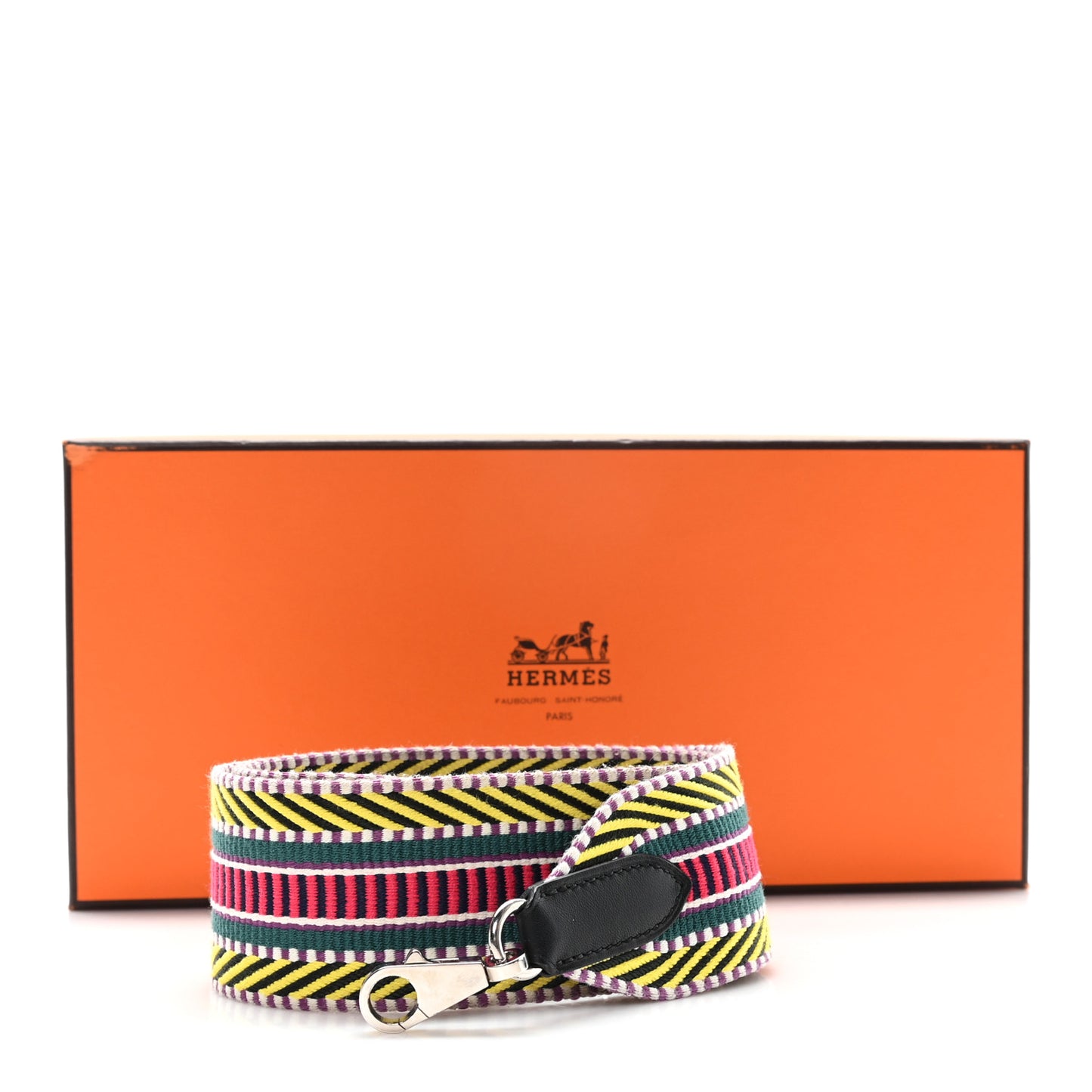 Toile Swift 50mm Sangle Cavale Shoulder Strap Multicolor Black